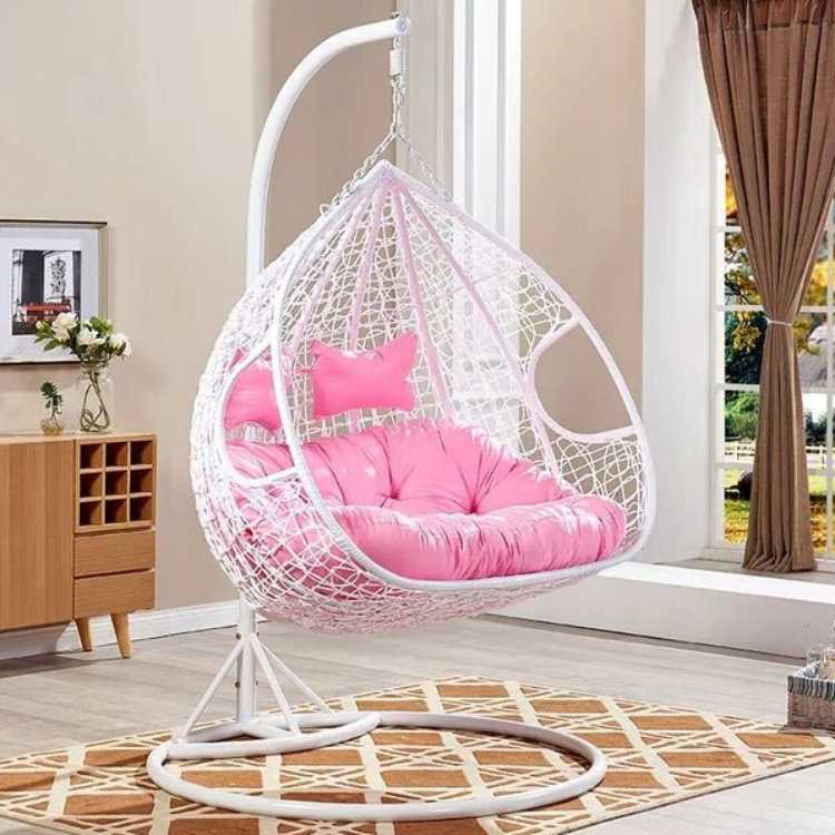 Home Indoor Double Chair Hanging Basket Balcony Casual Adult Cradle Chair Outdoor Lazy Swing Hammock