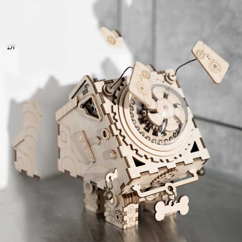 Assembling Wooden Music Box Music Box Creative DIY Handmade Toy Birthday Gift for Boys And Girls