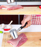Stainless steel hammer hammer Creative Western steak hammer Pine meat hammer kitchen gadget lazy supplies