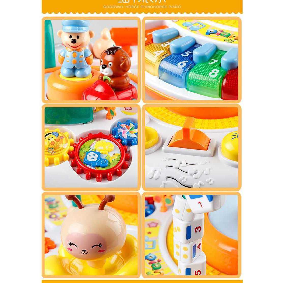 Learning Table Multi-function Early Education Bilingual Game Table Educational Toy Table Baby Game Table 1-3 Years Old