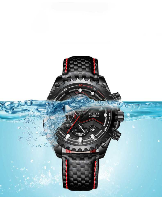 Men's Watch Fashion Sports Multi-function Large Calendar Luminous Waterproof Mechanical Watch
