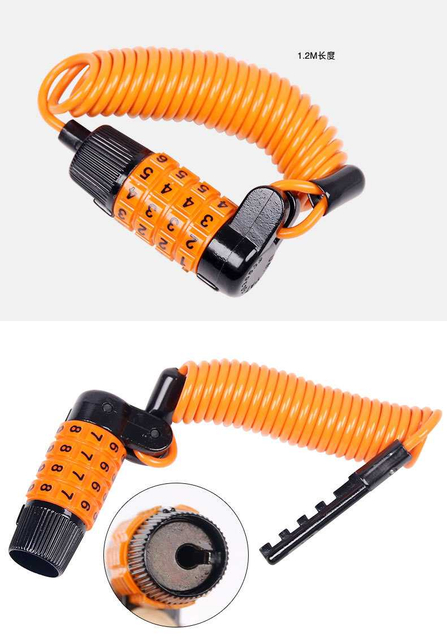 Multi-function Bicycle Cable Lock Outdoor Travel Luggage Lock Spare Mini Bicycle Lock Anti-theft