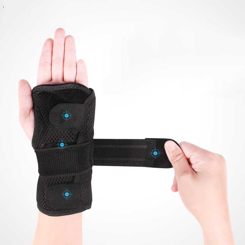 Wrist Joint Fixation Belt Breathable Wrist Sprain Fracture Fixation Sleeve Wrist Steel Plate Support Splint Protection Wrist