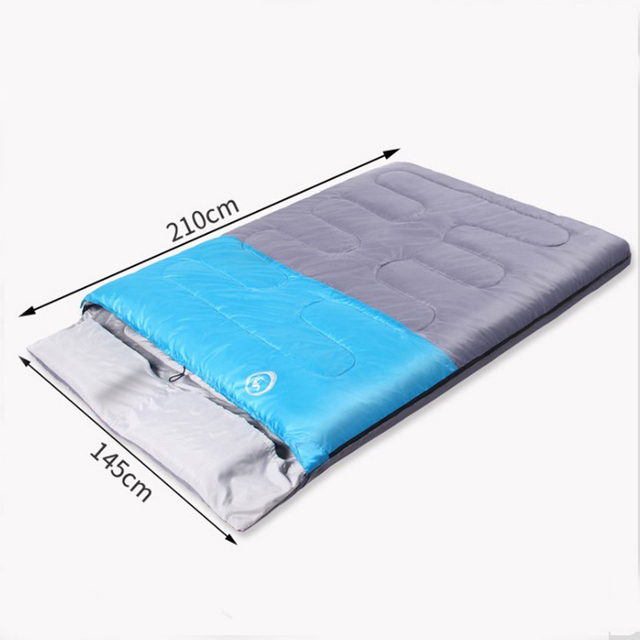 Outdoor Camping Sleeping Bag Couple Sleeping Bag Widening Thickening Warm Indoor Lunch Break Adult Double Cotton Sleeping Bag