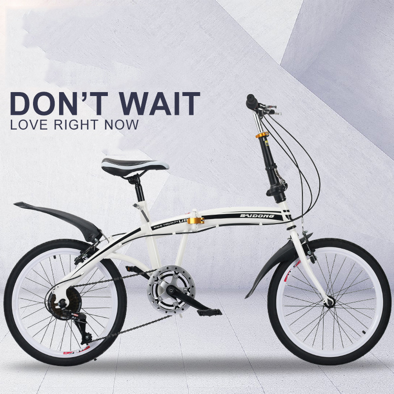 Folding Car 20 Inch Folding Bike Adult Speed Car Mountain Bike Student Car Gift