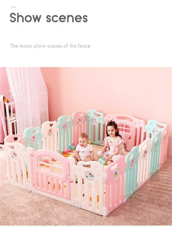 Game Fence Child Safety Fence Home Crawling Toddler Baby Indoor Fence Playground