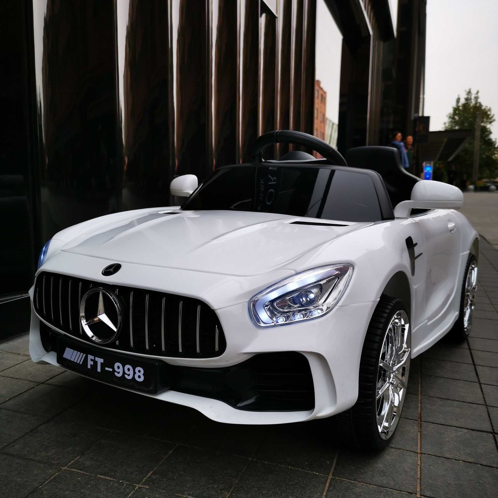 Children's Electric Car with Remote Control Four-wheeled Car Toy Car Can Sit Men And Women Children Baby Swing Mercedes Baby Stroller