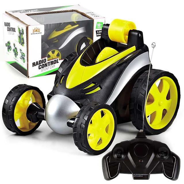 Wireless Remote Control Tumbling Stunt Car Dump Truck Boy Children's Stalls Selling Electric Toys