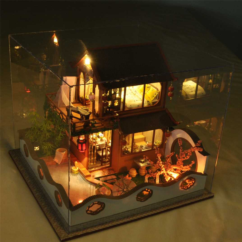 Small House Model,Hut Taohuayuan,Handmade Small House