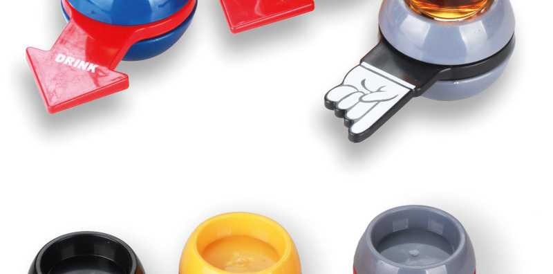 Party Fun Toys Drinking Entertainment Punishment Roulette Arrow Drinking Glass Finger Game Turntable Cup