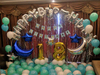Adult Birthday Party Party Romantic Decoration Decoration Children's Theme Aluminum Film Balloon Rain Silk Curtain Package