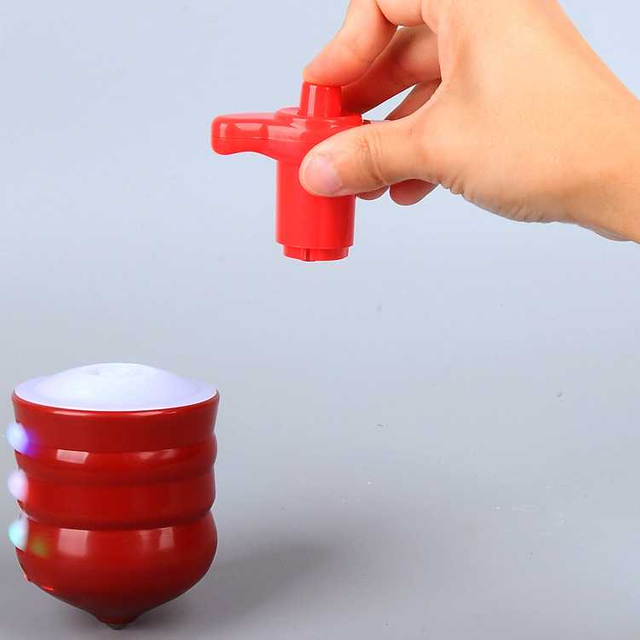 Gyro Children's Puzzle Cartoon Music Light Magic Rotating Electric Toy Colorful Flash Gyro