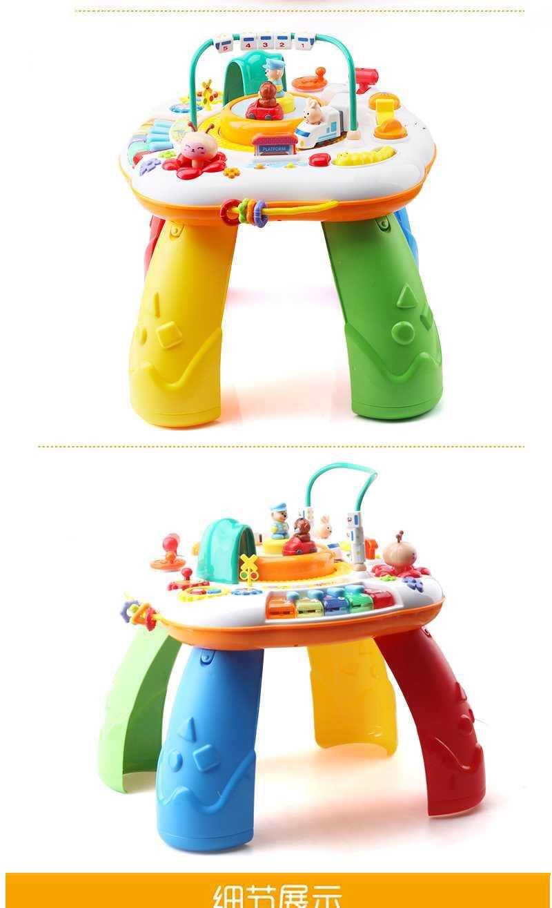 Learning Table Multi-function Early Education Bilingual Game Table Educational Toy Table Baby Game Table 1-3 Years Old