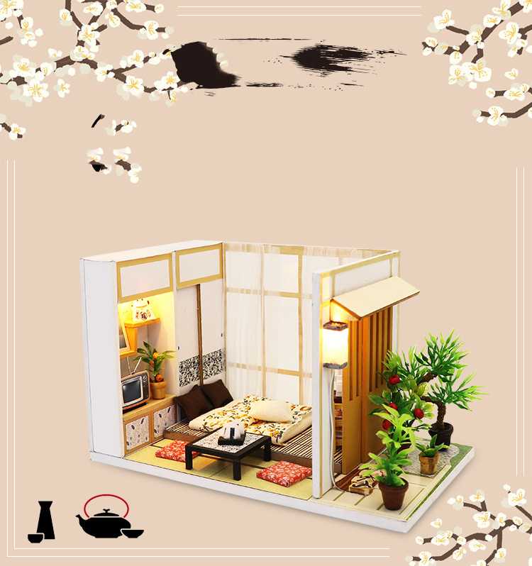 Diy mini creative toy assembling cottage factory birthday gift three-dimensional puzzle