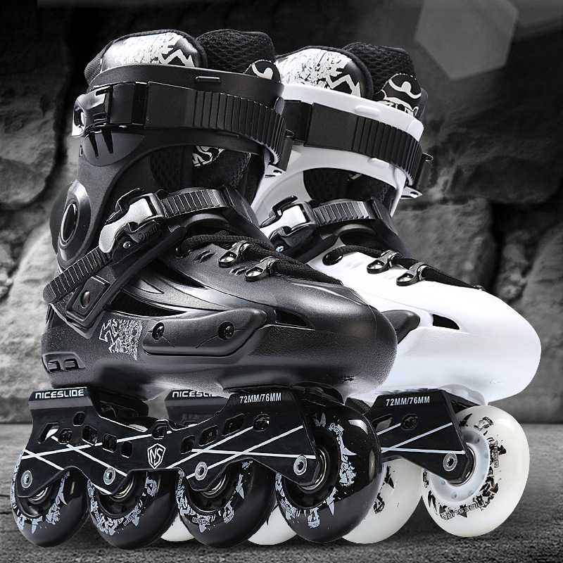 Professional Skates Adult Flat Shoes Roller Shoes Adult Full Set of Inline Roller Skates Men And Women Full Flash Light
