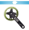 Aluminum Alloy Crank Mountain Bike Sprocket Crank Crank Left And Right 170 Square Hole Crank Set Single Plate Modification Accessories