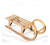 Wooden Sled Folding with Backrest Snowfield Equipment Sledge