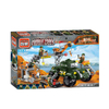 LEGO Bricks Military Series Military Maintenance Plant Building Block Tank Car Boy Assembling Toy Enlightenment
