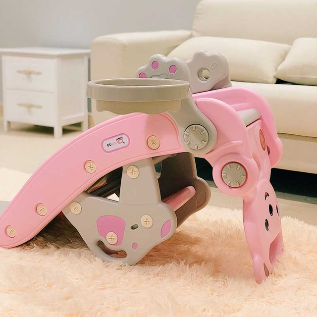 Children's Rocking Horse Slide Combination Two-in-one Baby Age Gift Large Thickening 1-6 Years Old Rocking Chair Wooden Horse Toy