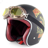 Motorcycle Electric Car Helmet Harley Retro Men And Women Summer Half Helmet Safety Helmet with Harley Goggles Personality Suit