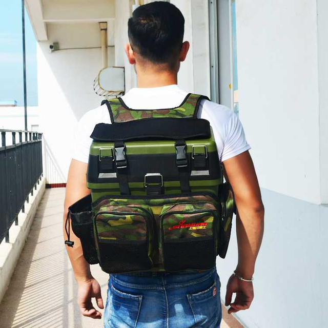 Fishing Box Shoulder Jacket Road Asia Fishing Box Backpack Portable Outdoor Fishing Gear Accessories