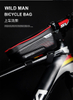 Bicycle Bag Mountain Bike Front Beam Bag Tube Waterproof Mobile Phone Bag Saddle Bag Riding Equipment