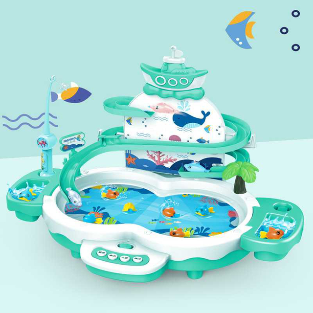 Children's Summer Play Toys Multi-function Game Diaoyutai with Track Variety of Play Puzzle Interactive Toys