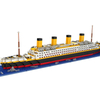 Titanic Small Particles Building Blocks Mini Diamond Particles Children's Educational Diy Assembled Toy Boat