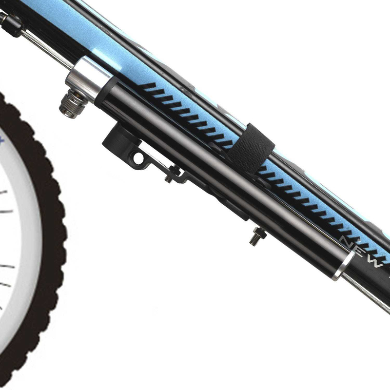 Bicycle Pump Mountain Bike Mini Pump US Law Mouth Pressure Gauge Aluminum Alloy High Pressure Portable Basketball