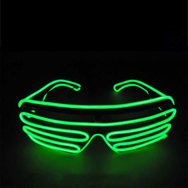 LED Illuminated Glasses Blinds Flash Glasses Masquerade Party Dresses Disco Bar Party Supplies