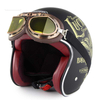 Motorcycle Electric Car Helmet Harley Retro Men And Women Summer Half Helmet Safety Helmet with Harley Goggles Personality Suit