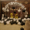Adult Birthday Party Party Romantic Decoration Decoration Children's Theme Aluminum Film Balloon Rain Silk Curtain Package