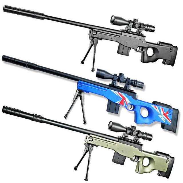 Large AWM Water Gun To Eat Chicken Crystal Bomber Barrett CS Real Human Simulation Toy Gun