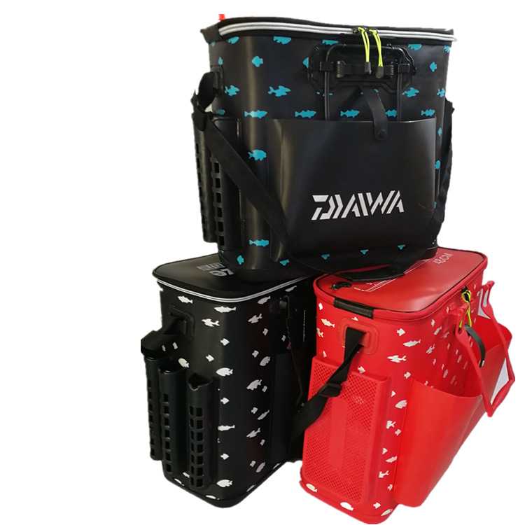 Trolley Fishing Bucket Large Capacity Wheeled Multi-purpose Fishing Box Live Fish Barrel Fishing Gear Fishing
