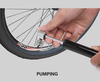 Bicycle Pump Mountain Bike Mini Pump US Law Mouth Pressure Gauge Aluminum Alloy High Pressure Portable Basketball