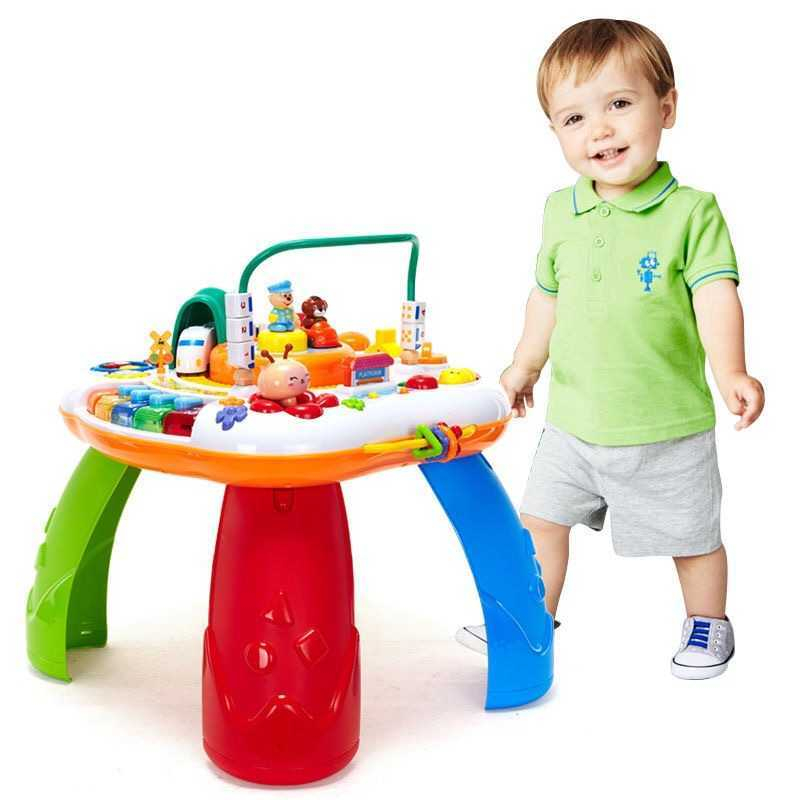 Learning Table Multi-function Early Education Bilingual Game Table Educational Toy Table Baby Game Table 1-3 Years Old