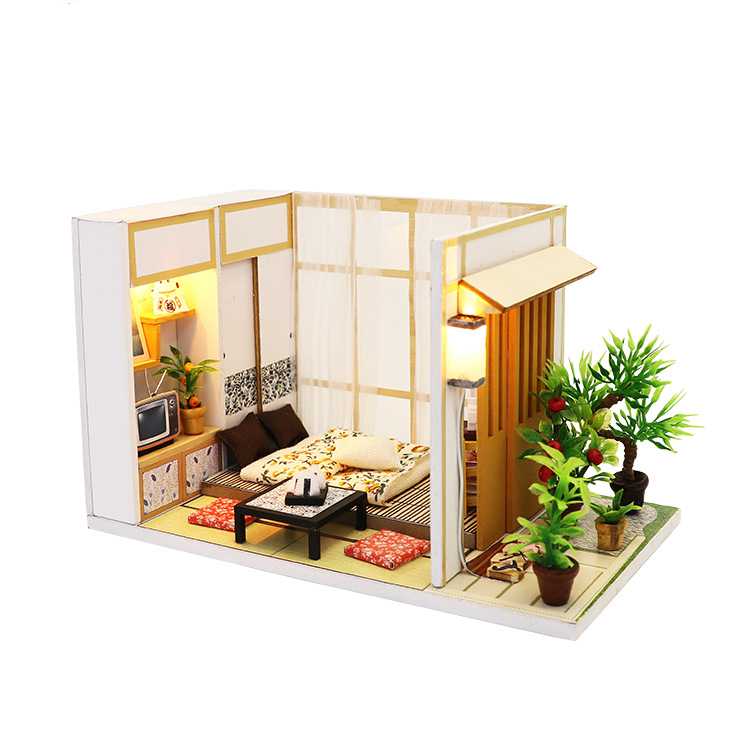 Diy mini creative toy assembling cottage factory birthday gift three-dimensional puzzle