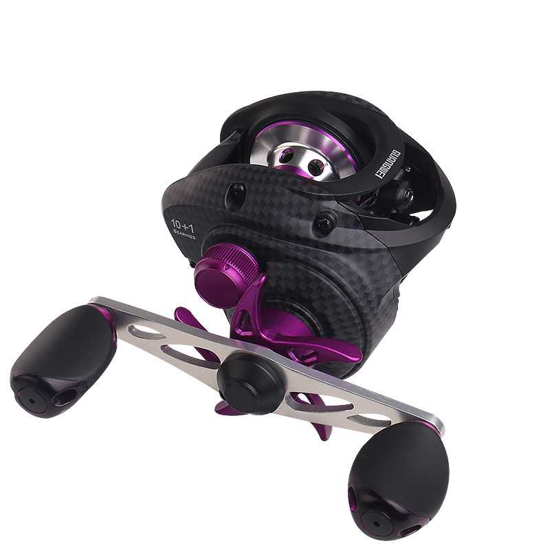 Water Droplets Wheel Asian Fish Line Wheel Black Horse Mouth White Strip 10 Axis Double Line Cup Micro-magnetic Brake