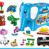 Enlightenment Blocks Fun Building Blocks Small Particles 3-6 Years Old Boys And Girls Children Assembled Spell Insert Model Educational Toys