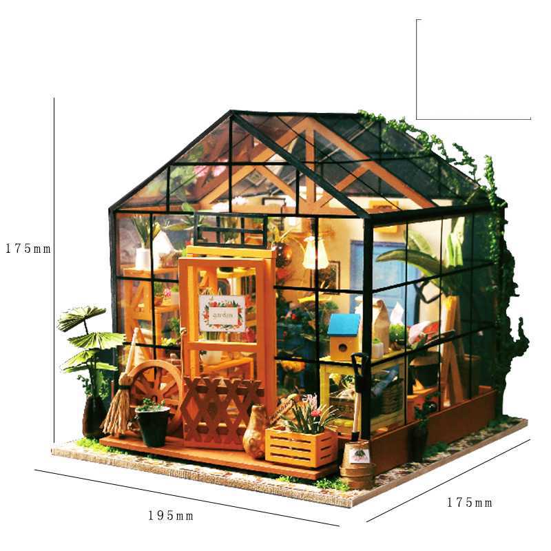 Wooden Crafts Creative Gifts Assembling House Model Kathy Flower House Birthday Gift