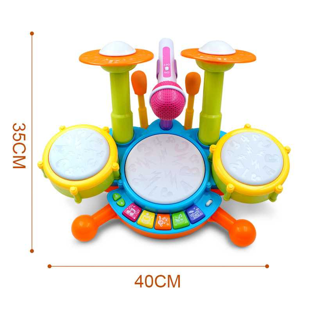 Jazz Drum Toy Children's Drums Baby Early Education Puzzle Music Drums Cool Percussion Toys