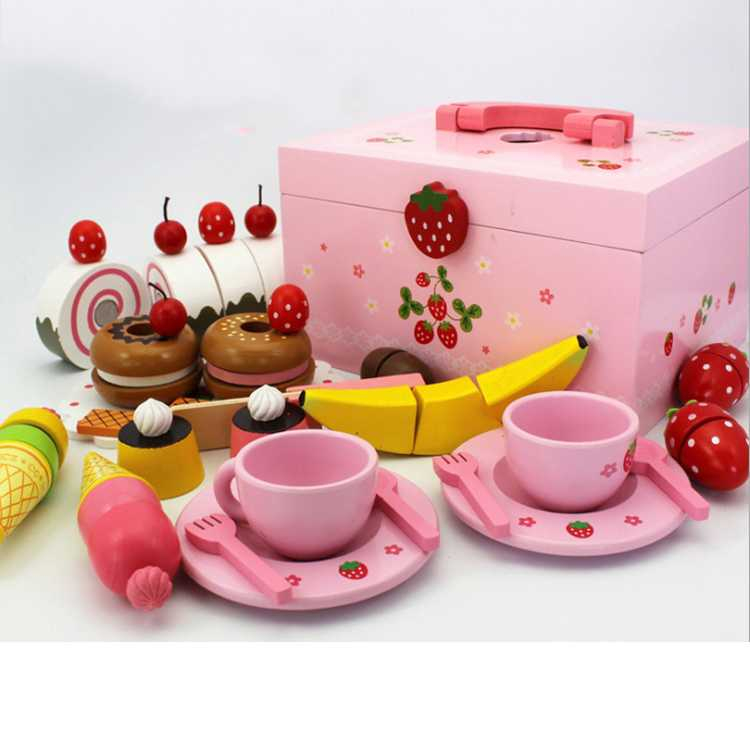 House,Wooden House Toy,Fruit Cake Toy