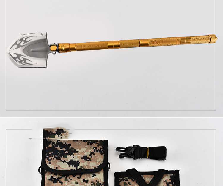 Engineer Shovel Multi-function Outdoor Manganese Steel Military Shovel China Special Forces Vehicle Supplies German Fishing Shovel