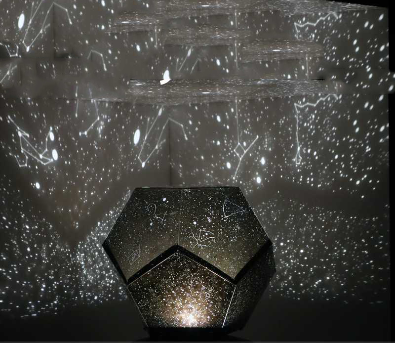 Fun Starry Skylights Romantic Fantasy Rotation Constellation Projector Vibrato Starry Creative Night Lights