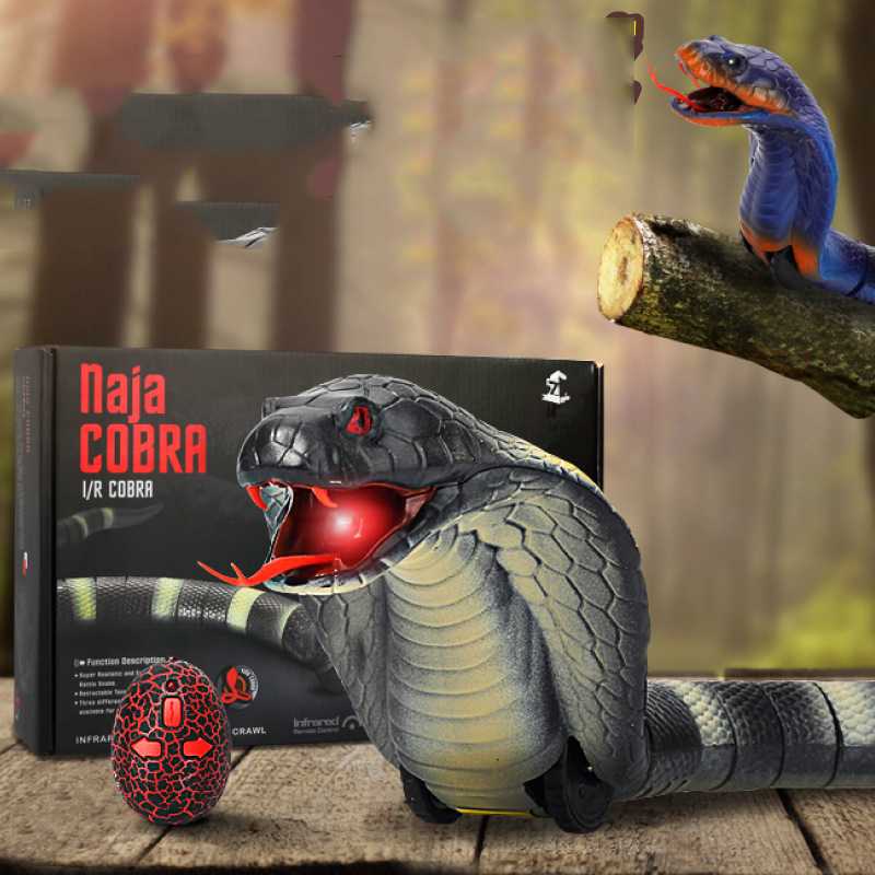 New Exotic Whole Toy Remote Control Snake Children's Halloween Gift Simulation Remote Control Cobra King