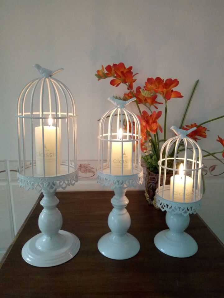 Spot Wrought Iron European Wedding Candlestick Party Party Romantic Arrangement Supplies Western Restaurant Bird Cage Candlestick Decoration