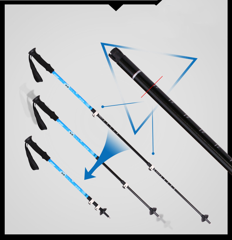 Aluminum Trekking Pole Outdoor Cane