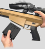 Large AWM Water Gun To Eat Chicken Crystal Bomber Barrett CS Real Human Simulation Toy Gun