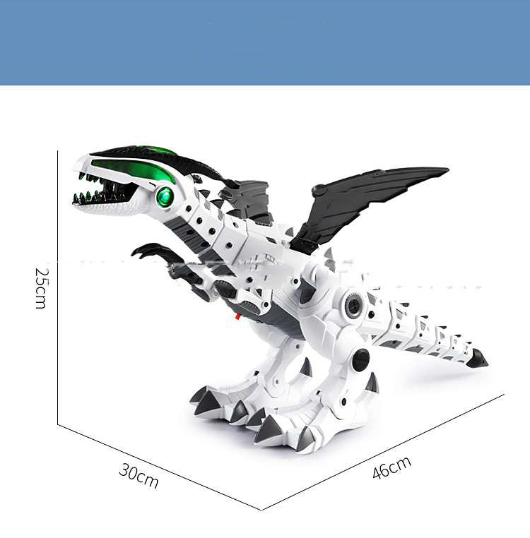 Spray Mechanical Dinosaur Upgrade Colorful Lighting Electric Simulation Fire-breathing Dinosaur Model Toy