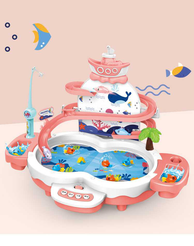 Children's Summer Play Toys Multi-function Game Diaoyutai with Track Variety of Play Puzzle Interactive Toys